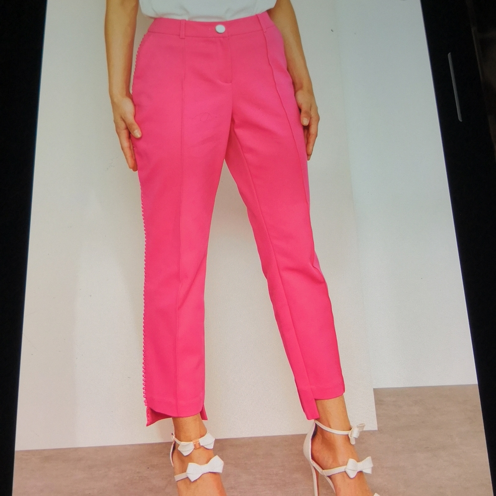 Ted Baker NWT Pink Ankle Pants, sz 5 large, Last Chance!
